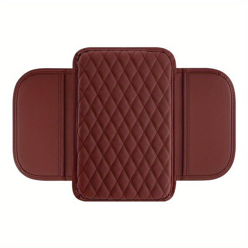 1pc Premium PU Leather Car Armrest Pad with Handy Storage Bag - Elevated Comfort, Universal Fit, Ideal for All Seasons, Enhances Car Interior