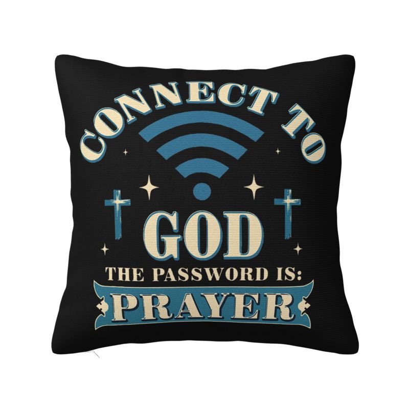 Power In The Name Of Jesus Throw Pillow Case Bedroom Decoration Christian Faith Cushions Cover For Sofa Polyester Pillowcase