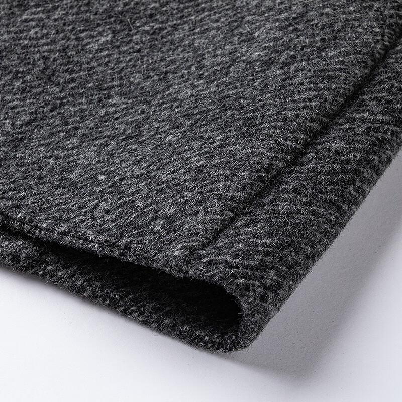 Мужское зимнее пальто средней длины из смесовой мериносовой шерсти FAPAI