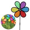 Wind Spinner Flower Windmill Colorful Fabric Windmill