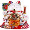 EnergyPower Electric Premium White Porcelain with Cute Cat with Automatic Arm A Perfect Gift for a Store Opening or Business A Lucky Charm for