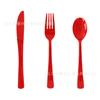Одноразовые ножи, вилки и ложки, столовая посуда, однотонные пластиковые для вечеринок, ножи, вилки и ложки, цвет, поставка для внешней торговли