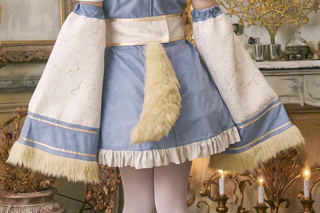 Clearstone Dusty Confit Cosplay Halloween Fox Kyonshi Blue Women's