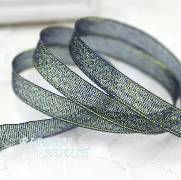 Цветная 1 см лента для подарка в виде цветка лука бант для рождественского украшения