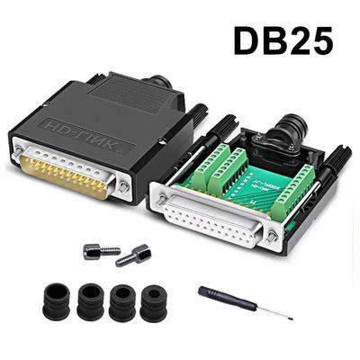 25-контактный разъем D-sub Male/Female DB25 Разъемы Breakout Разъемы для беспаечных сигналов Плата разъема последовательного порта Адаптер терминала DB25