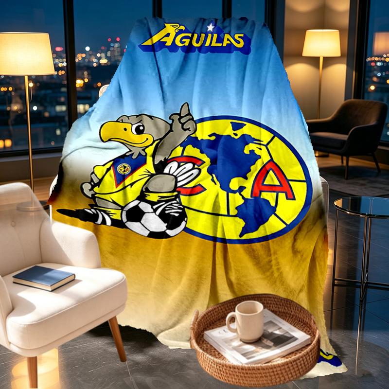 Club America Print Blanket - Soft & Comfortable, for Bedroom, Travel, Sofa, Home Decoration - Birthday Christmas Gift for Friend