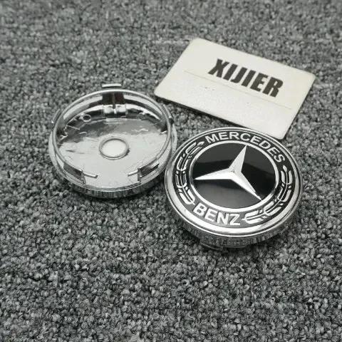 CEO1 For AMG Benz 4pcs 60MM Car Wheel Center Hub Caps Cover decorate Accessories For MERCEDES BENZ AMG W204 W126 W205 W124 W220 W222