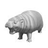 Забавный орнамент, реалистичная статуэтка бегемота с изысканными деталями, настольная статуэтка, декор для дома или офиса, переносная для бегемота