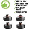 4 шт. автомобильный домкрат, резиновая прокладка Tesla Model 3/Y/S/X для троллейбусного домкрата и универсальная резиновая прокладка для автомобилей внедорожников, прочный и практичный тюнинг автомобиля для защиты