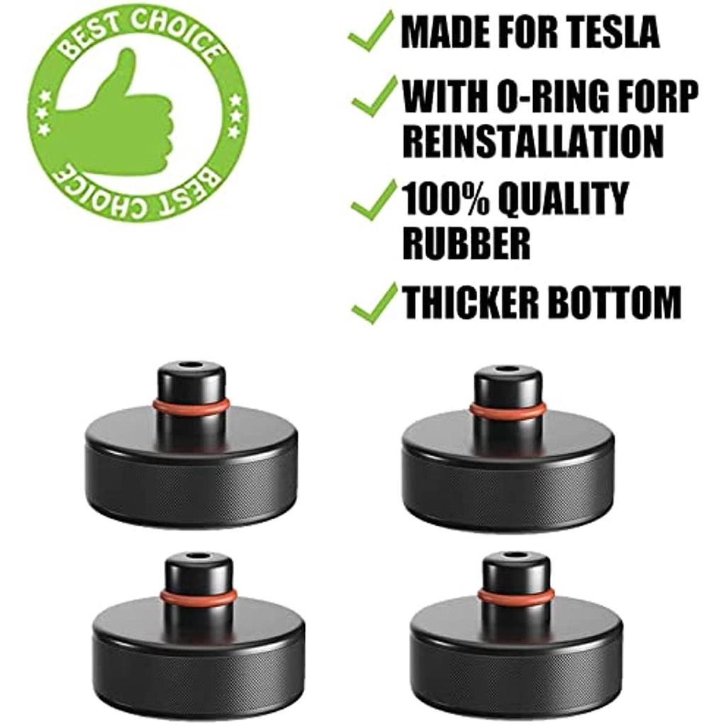 4 шт. автомобильный домкрат, резиновая прокладка Tesla Model 3/Y/S/X для троллейбусного домкрата и универсальная резиновая прокладка для автомобилей внедорожников, прочный и практичный тюнинг автомобиля для защиты