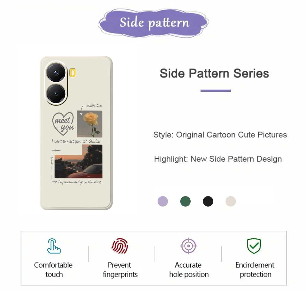 For Xiaomi Redmi Turbo 4 5G/Poco X7 Pro 5G Case Meet You Photo Pattern Printing Straight Edge TPU Phone Back Cover