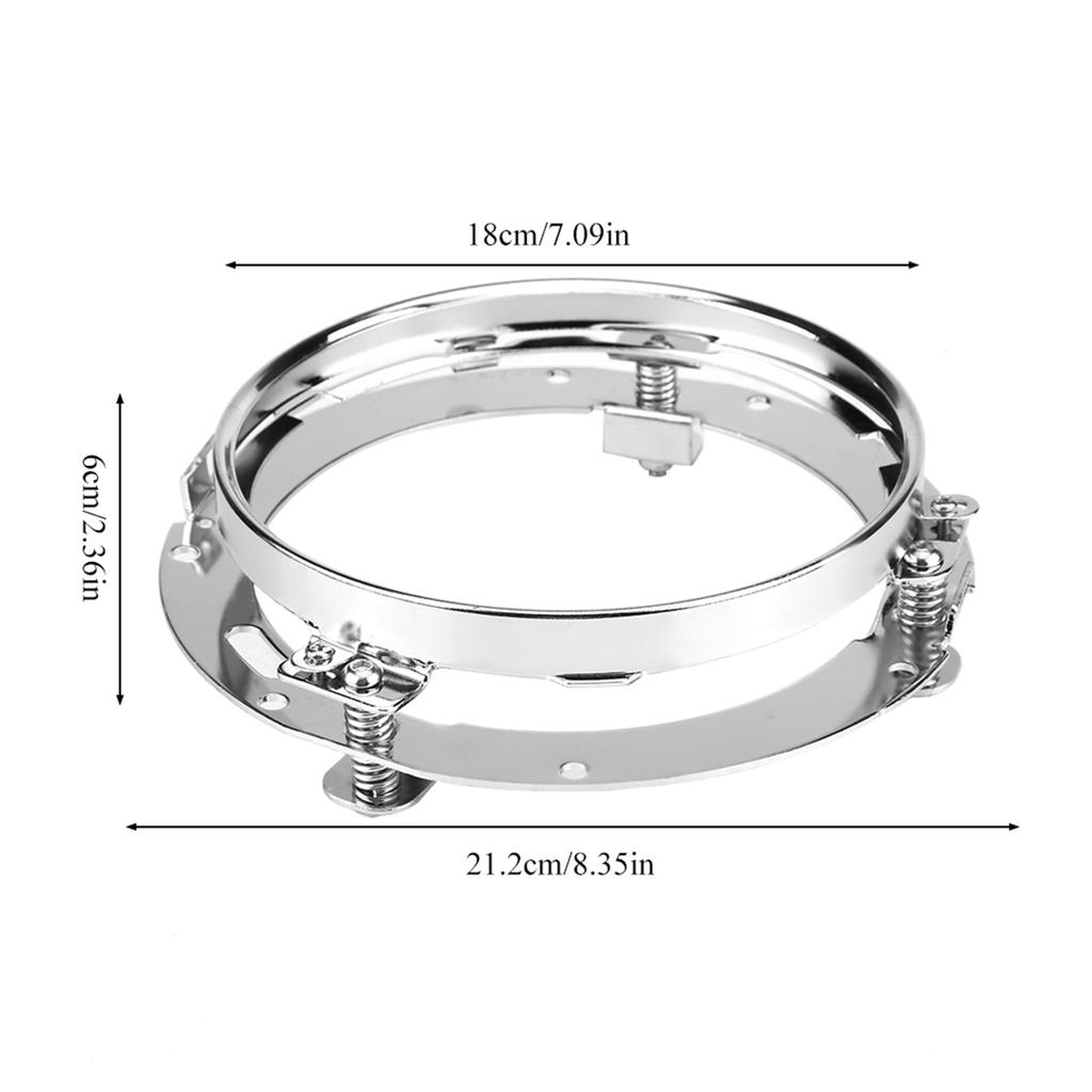 7-дюймовое круглое светодиодное крепление для фары, кольцо, нержавеющий держатель для фары для Wrangler