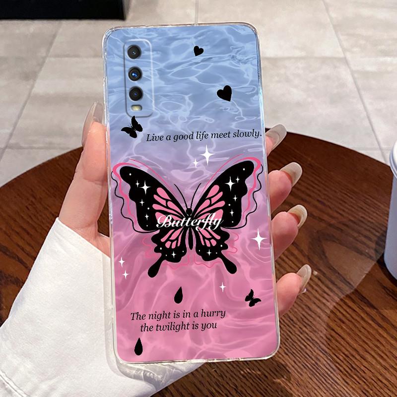 Jelly Casing For VIVO Y70S / IQOO U1 Fundas Capa Clear Silicone Soft TPU Back Cover Cute Cat Rabbit Heart Protective Case Coque