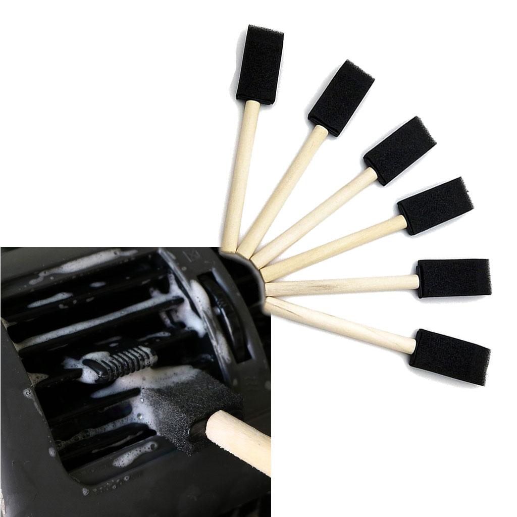 5Pcs Car Air Outlet Detailing Brush Washable Sponge Brush Keyboard Cleaning Tool