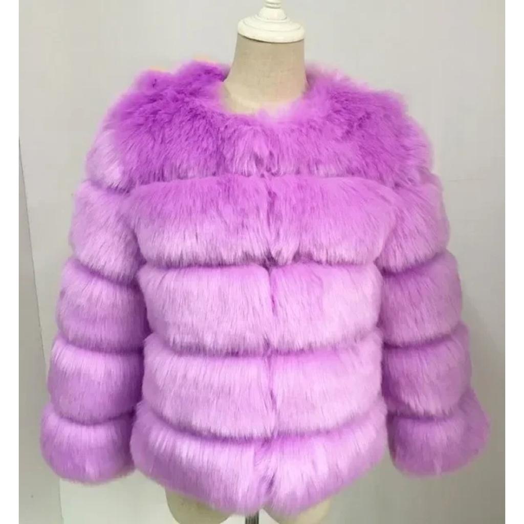 Women Autumn Winter Imitation Fox Fur Faux Fur Coat Women's Short Long Sleeve Fur Artificial Fur Coat