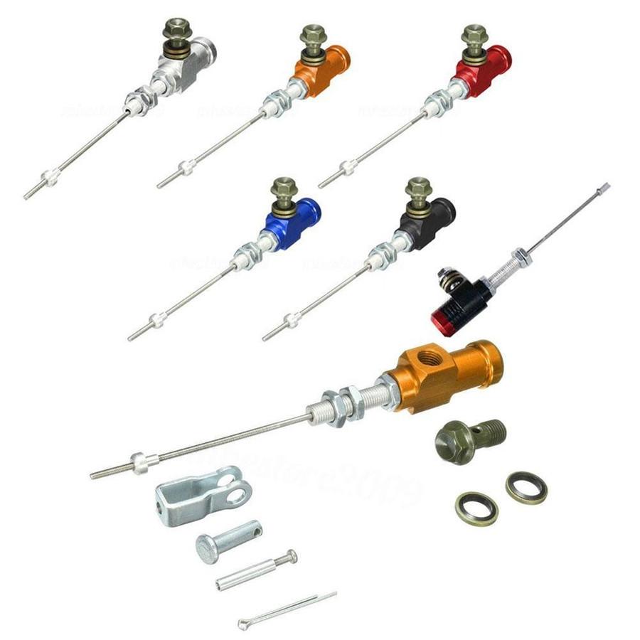 Durable Aluminum Motorcycle Hydraulic Clutch Master Cylinder Rod Brake Pump Kit