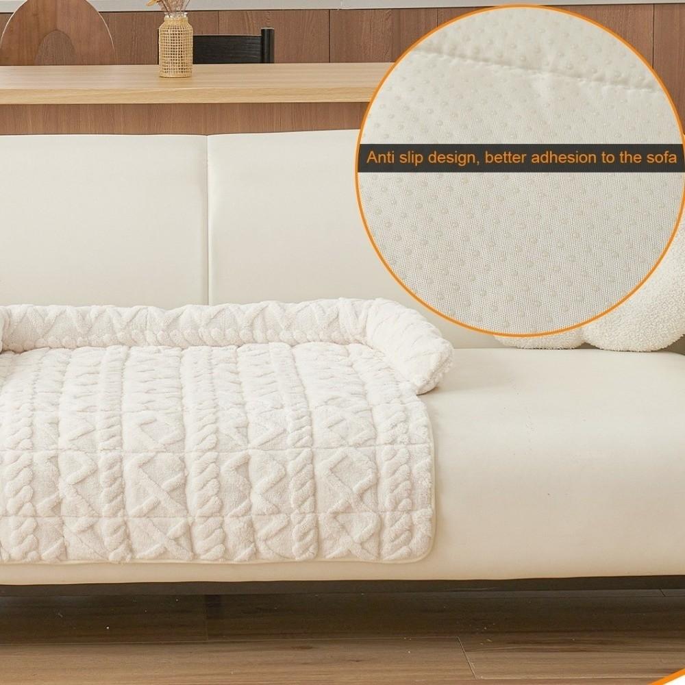 Non-Slip Pet Sofa Bed Wear-resistant Cat Bed Mat Comfortable Pet Plush Blanket  Winter