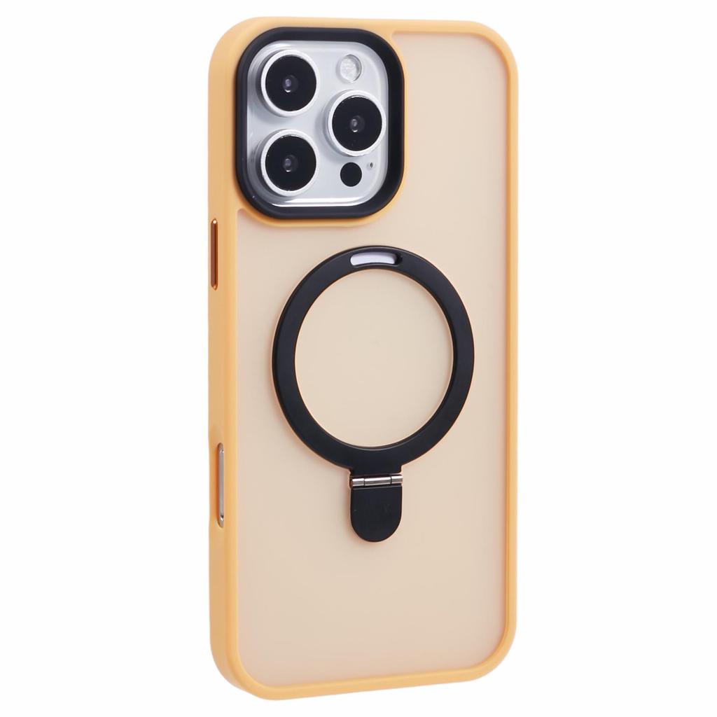 Для iPhone 16 Pro Магнитный чехол с подставкой ТПУ+ПК Чехол для телефона