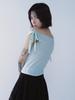 SETSETSET Rabbit Shirring T-Shirt Mint