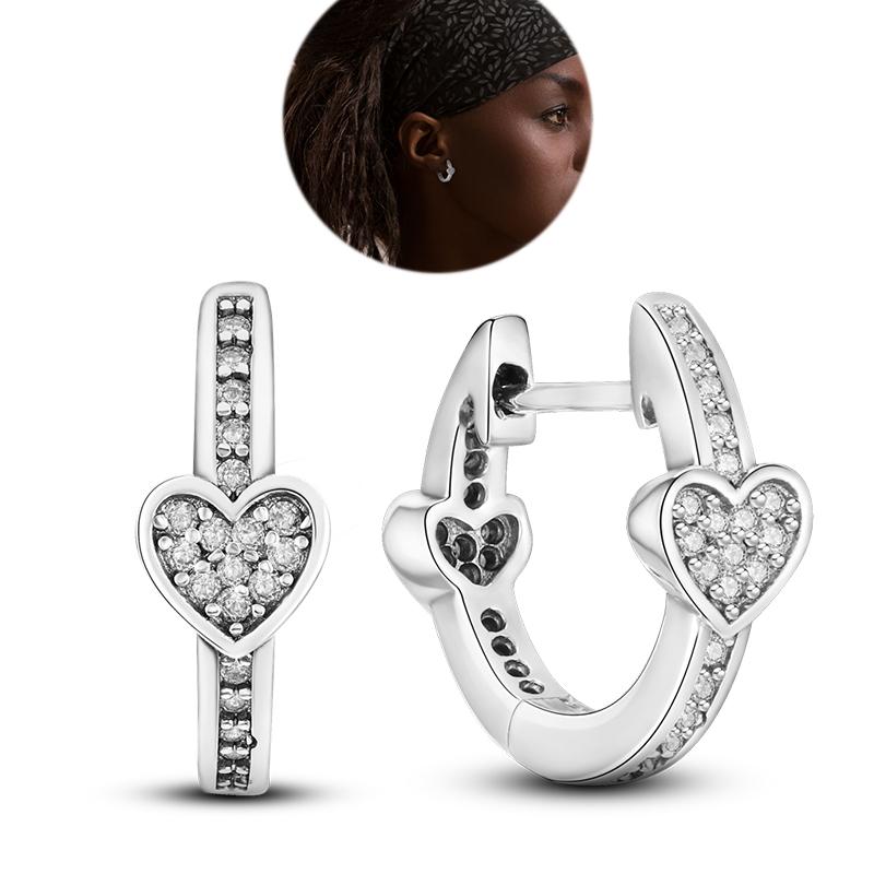 Серьги-гвоздики из натурального серебра S925 с перьями любви, оригинальные подвески-кольца для женщин и девочек, серьги-гвоздики, ювелирные изделия, подарки