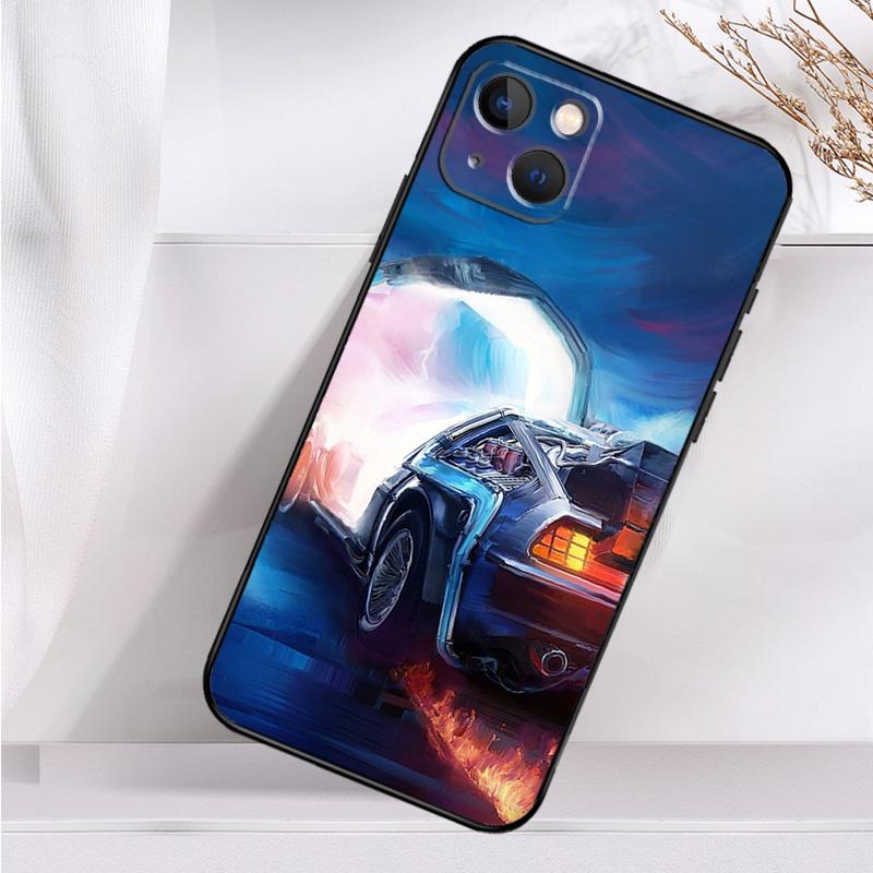 Back To The Future Time Machine Shockproof Case For iPhone 18 17 11 14 15 16 Pro Max Plus 12 13 Mini 16e 17 Air Phone Cover