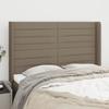 VidaXL Headboard with Ears Taupe 147x16x118-128 Cm Fabric3119722