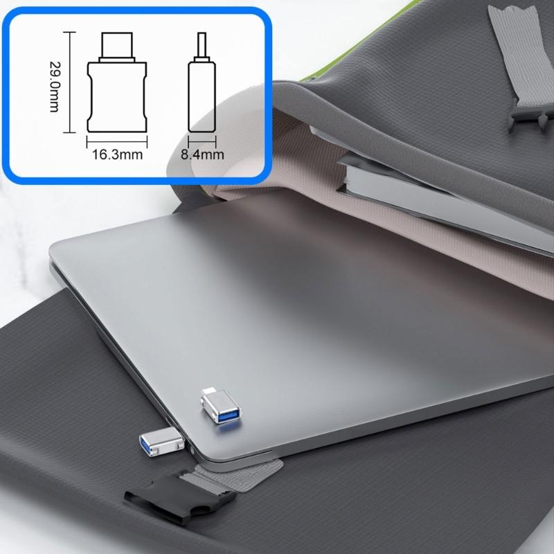 Металлический USB-конвертер на Type C (папа) OTG для универсального подключения устройств, 10 Гбит/с, быстрая передача данных, 100 Вт, 3 А, быстрая зарядка