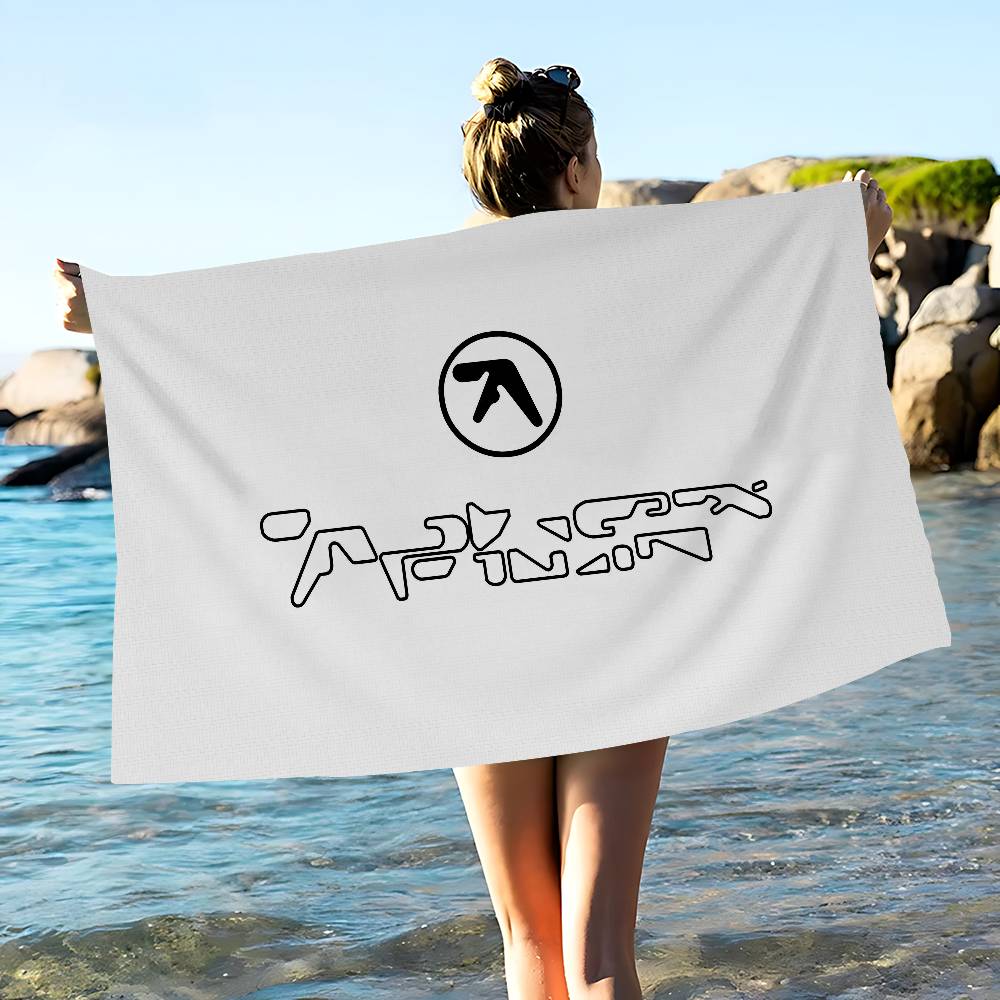 A-Aphex Twin Микрофибра С принтом Пляжное полотенце Альпинизм Йога Пляж Плавание Бег Впитывающее Мягкое полотенце