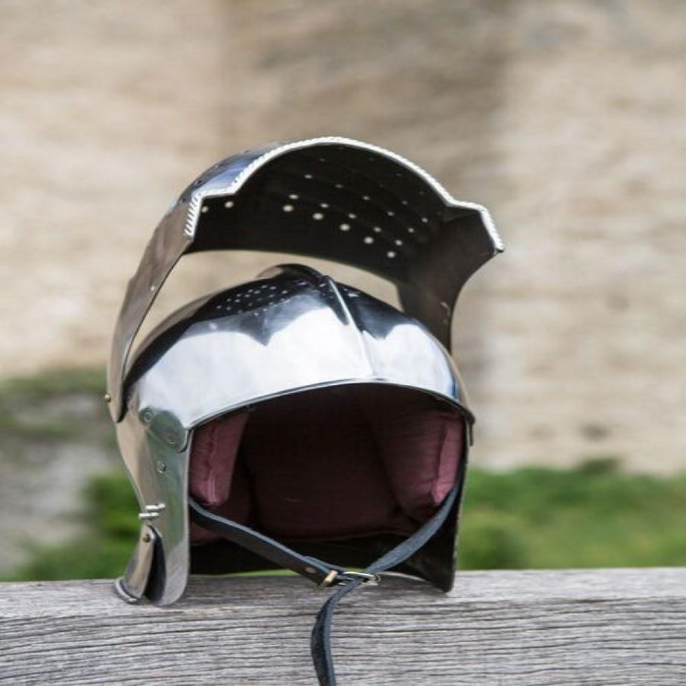 Gothic Knight Sallet Helmet Medieval Knight Warier Helmet SCA LARP Replica Helmet