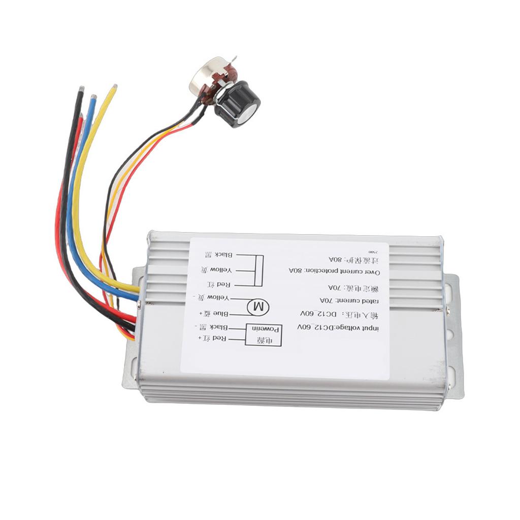 Регулятор скорости двигателя PWM DC 12V‑60V 70A, регулируемый регулятор управления приводом