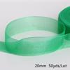 Satin Edge Sheer Organza Ribbon Bow Craft 20mm Chiffon Roll Sewing Fabric Accessorie Gift Wrap