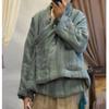 Нерегулярная хлопковая одежда в китайском стиле. Зимняя женская повседневная хлопковая одежда с длинными рукавами.