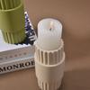 2025  Private Label Ramadan Home Decor Travertin  Stone Home Decor Incense Cones Holder Travertine Candle Holder