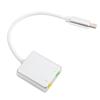 Aluminum Alloy Type C External Stereo Sound Card Audio Adapter 3.5mm EZ1247