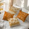 4Pcs/Set 45X45Cm Retro Orange Maple Leaf Pumpkin Pillowcase Bedroom Sofa Living Room Cushion Cover 100% Polyester Home Decor
