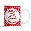Mug - Christmas Coach Woman - Red - 325 Ml - Dishwasher and Microwave Safe