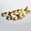 12Pcs/Set Modern 3D Mirror Acrylic Butterfly Home Decoration DIY Art Wall Stickers