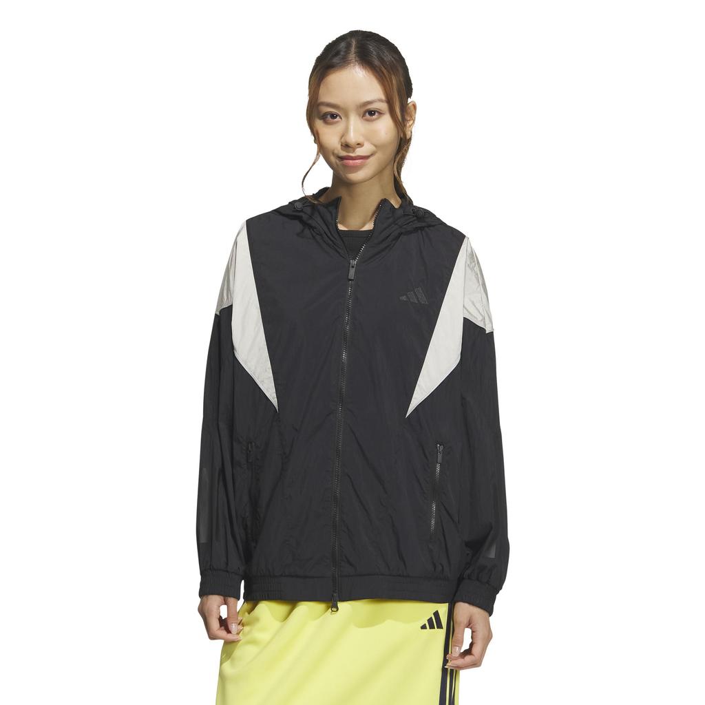 Adidas BYS Woven Lightweight Jacket KRC74 Black 3-Stripes Women's (JL5107) J/L