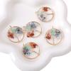 30mm Natural Gemstone Stone Beads Charms Tree Pendant DIY Jewelry Making Necklace Accessories