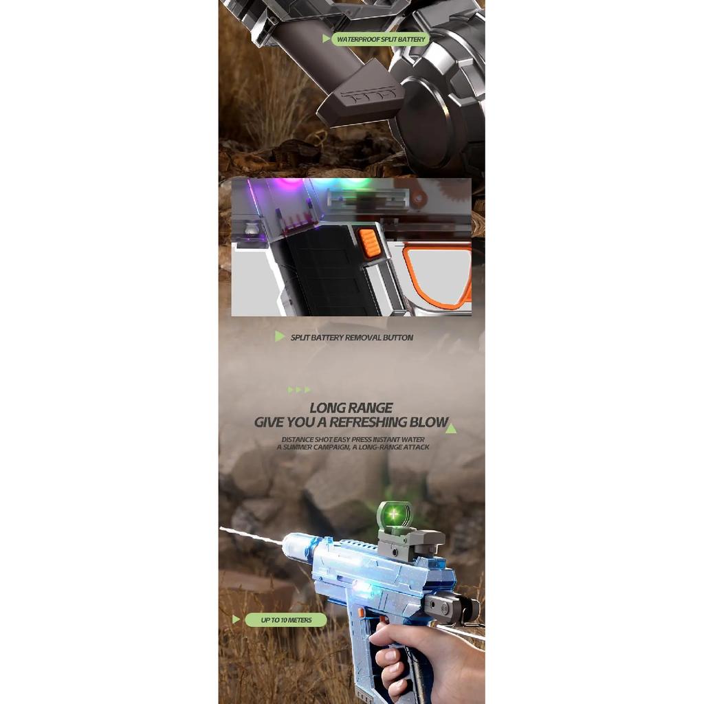 UZI Electric Water Gun Toys for Kids Summer Outdoor Beach Pool Shooting Games Toy Children Automatic Continuous Water Squirt Gun