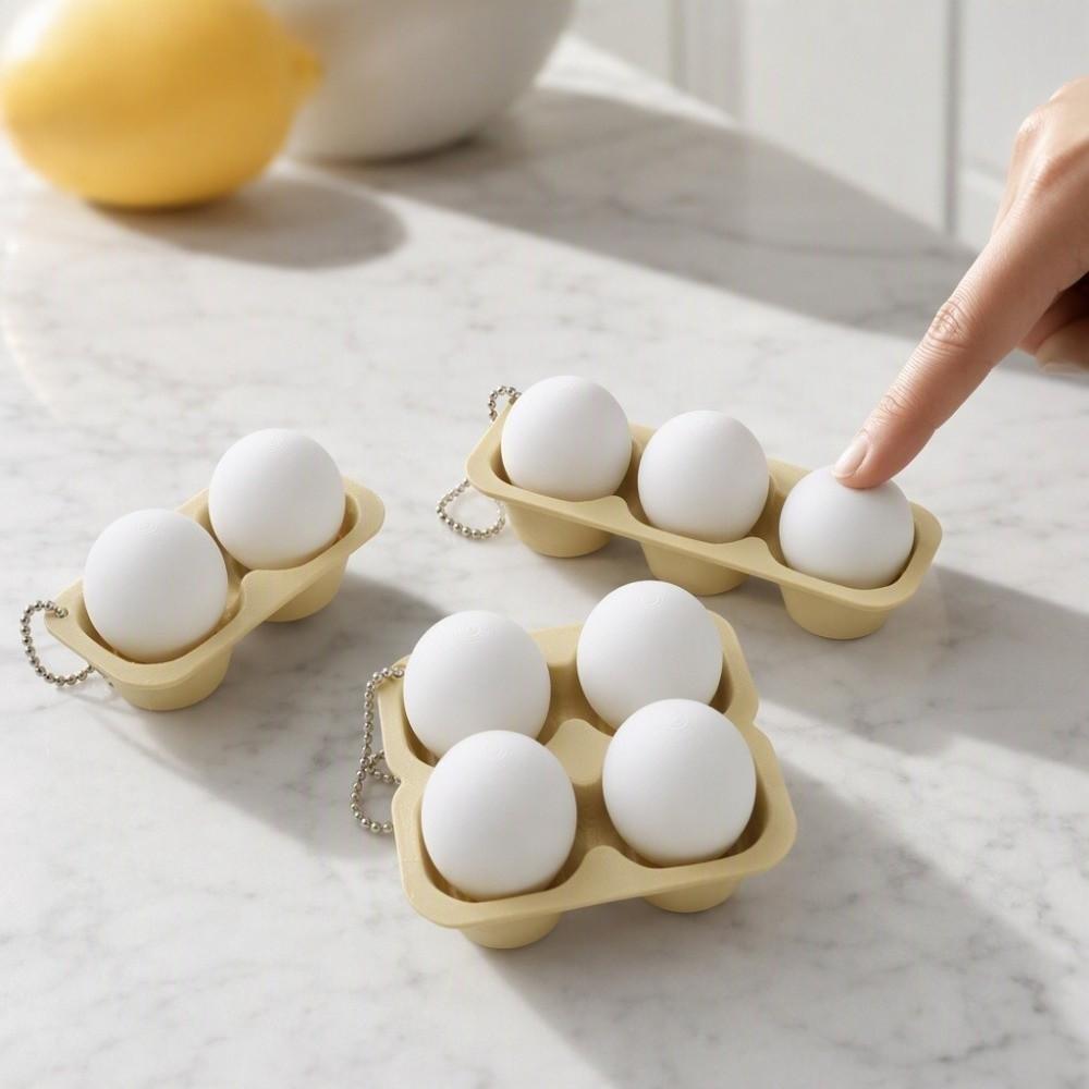 Portable Egg Button Keychain 3D Printed Keycap Press Keychain Button Clicker Keyring Office Desk