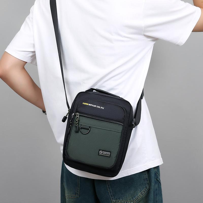 Мужская наплечная сумка Новая повседневная мужская сумка Водонепроницаемая уличная многофункциональная сумка через плечо CLE