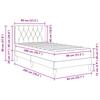 Bed Frame with Mattress Dark Green 80 x 200 cm Velvet