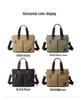 2024 Trendy Canvas Commuter Handbag - Большая вместимость, простая сумка через плечо и сумка-мессенджер
