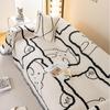 Chenille Cartoon Sofa Towel All-season Universal Nordic Anti Slip and Dustproof Sofa Cover Anti Cat Scratch Cloth Cushion Cover