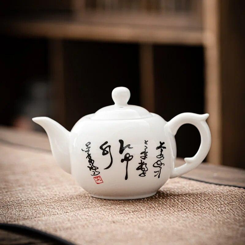 Style 300ml Tea Pot Ceramic Crafts Home Furnishing Decoration Tea Pet Ornaments Pure Teapot Gift Kung Fu Tea