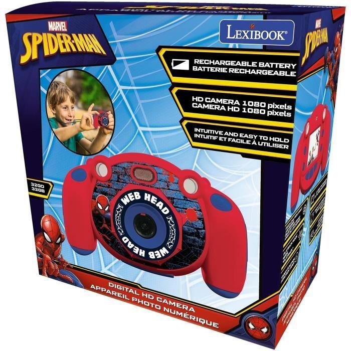 Lexibook, Spiderman, Appareil Photo Numérique Enfant, Photo, vidéo, audio & jeux, carte SD 32 Go