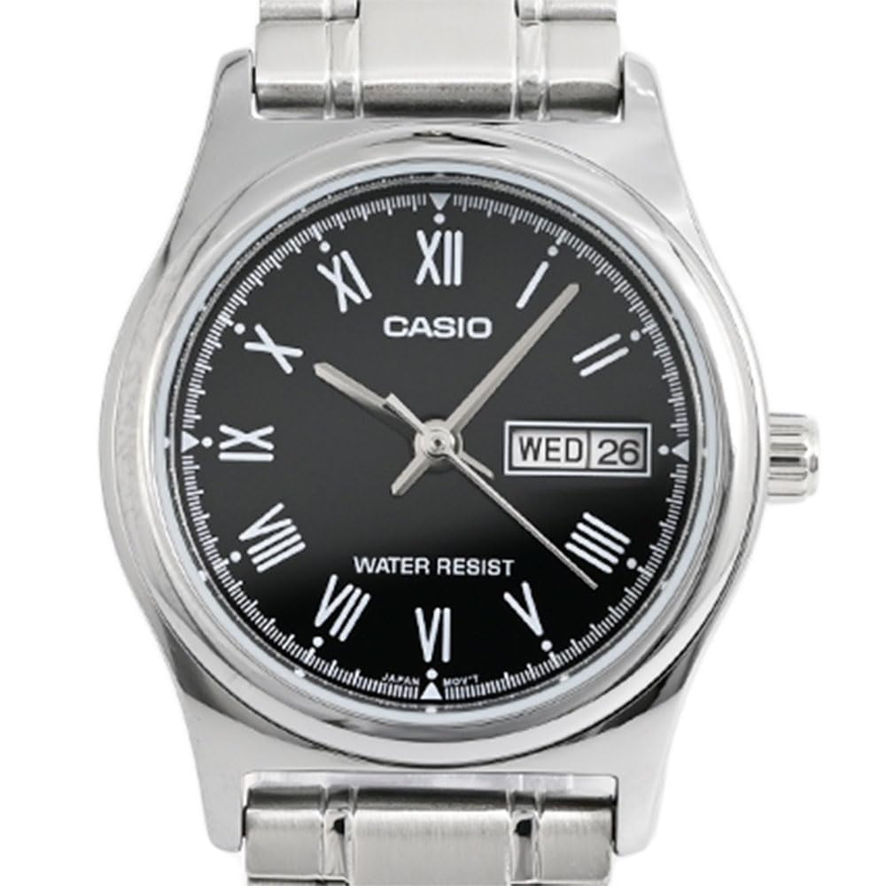 CASIO Analog Quartz Watch Standard black silver LTP-V006D-1B