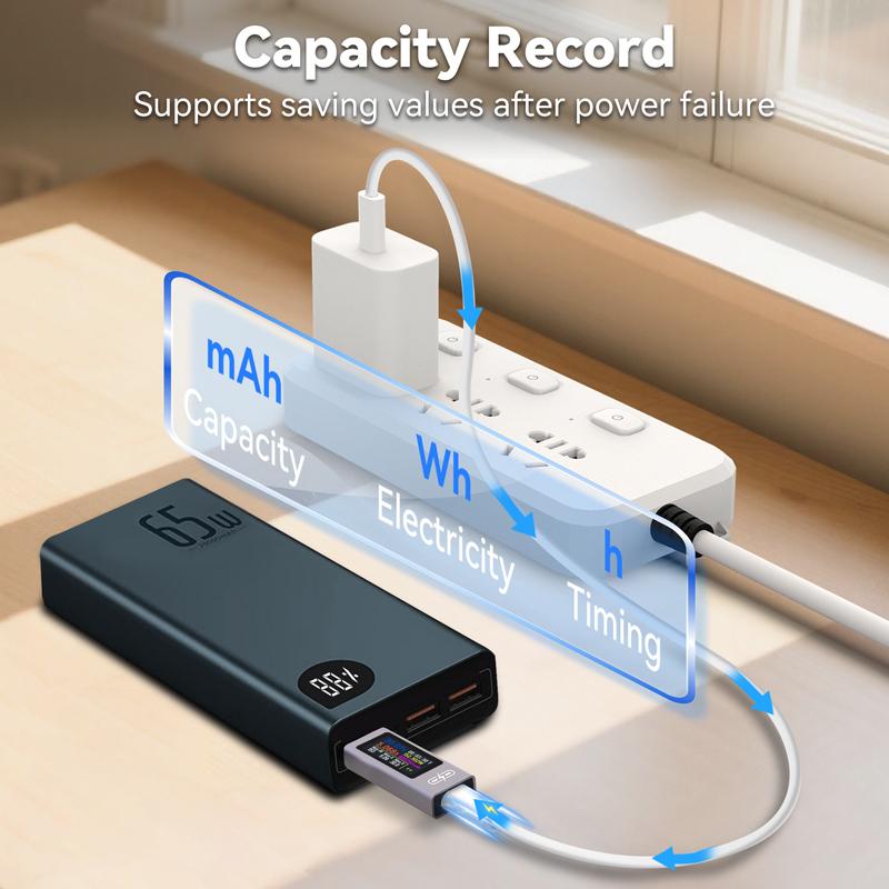 Type-C/USB Тестер DC 4-30V Многофункциональный Цифровой Вольтметр Амперметр Измеритель Мощности Type-c Зарядное Устройство для Телефона Тестер Емкости