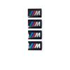 BBKQ7 Car Wheel Steering Wheel Wheel Hub Caps Badge Decal Decor Stickers For BMW M Power X1 X3 X5 X6 3 5 7 Series E46 E90 F30 G20
